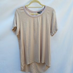 NWT Michael Stars Tee Splatter Foil Pattern Sz L